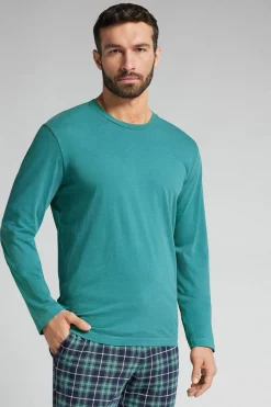 Bawełniana Bluzka z Długimi Rękawami Washed Collection