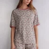 Bluzka z Krótkim Rękawem Floral Romance