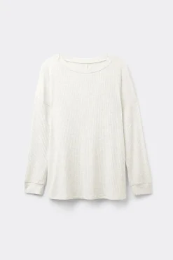 Bluzka z Modalu z Długim Rękawem i Dekoltem w Łódkę Chic Comfort