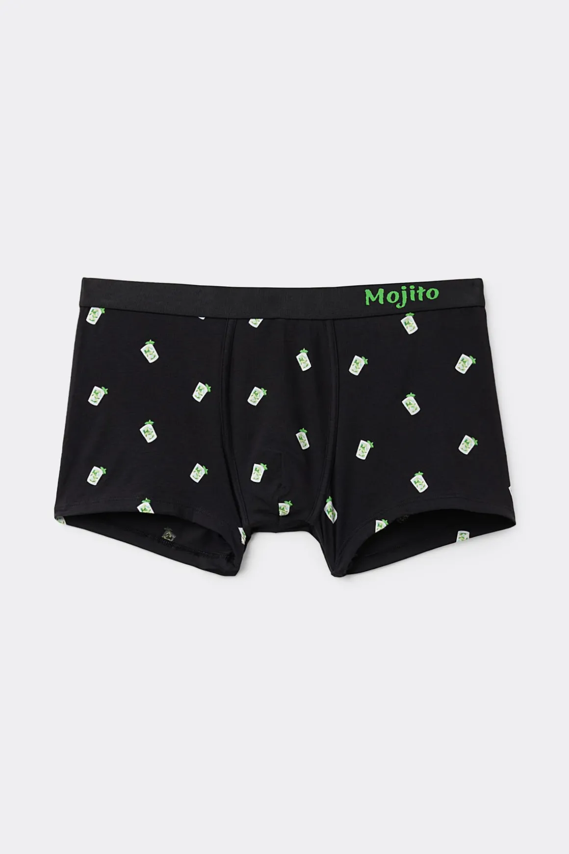 Bokserki z Bawełny Superior z Nadrukiem w Mojito