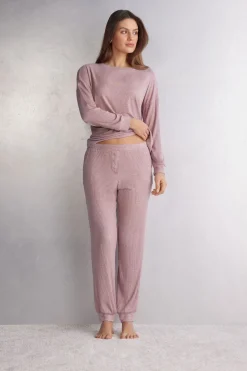 Długie Spodnie z Modalu Chic Comfort
