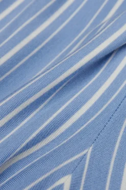Długie Spodnie z Modalu ze Ściągaczami Oxford Stripes