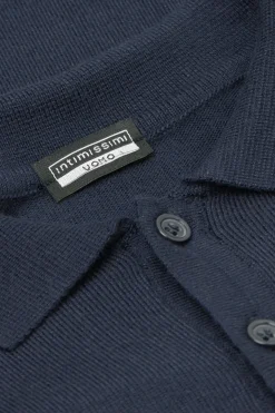 Dzianinowa Koszulka Polo z Długim Rękawem