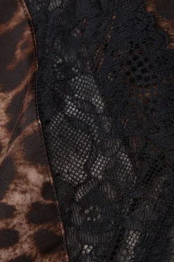 Halka z Satyny Wiskozowej Luxurious Leopard