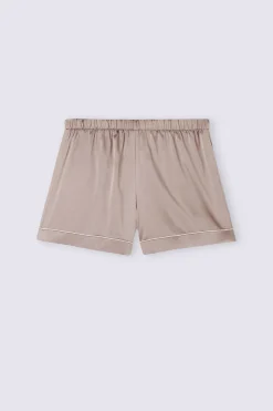 Jedwabne Szorty z Lamówką