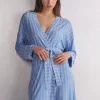 Kimono z Modalu Oxford Stripes