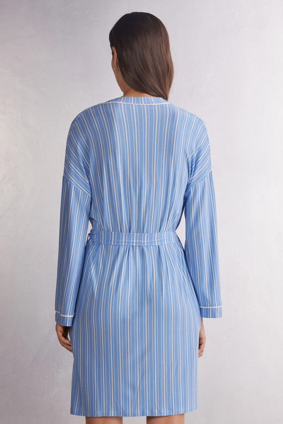 Kimono z Modalu Oxford Stripes
