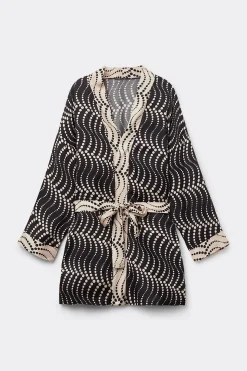 Kimono z Satyny Wiskozowej Cool Elegance