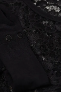 Koronkowe Body z Długim Rękawem Delicate Pieces