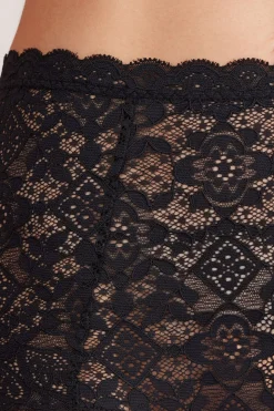 Koronkowe Figi Culotte Wysoki Stan