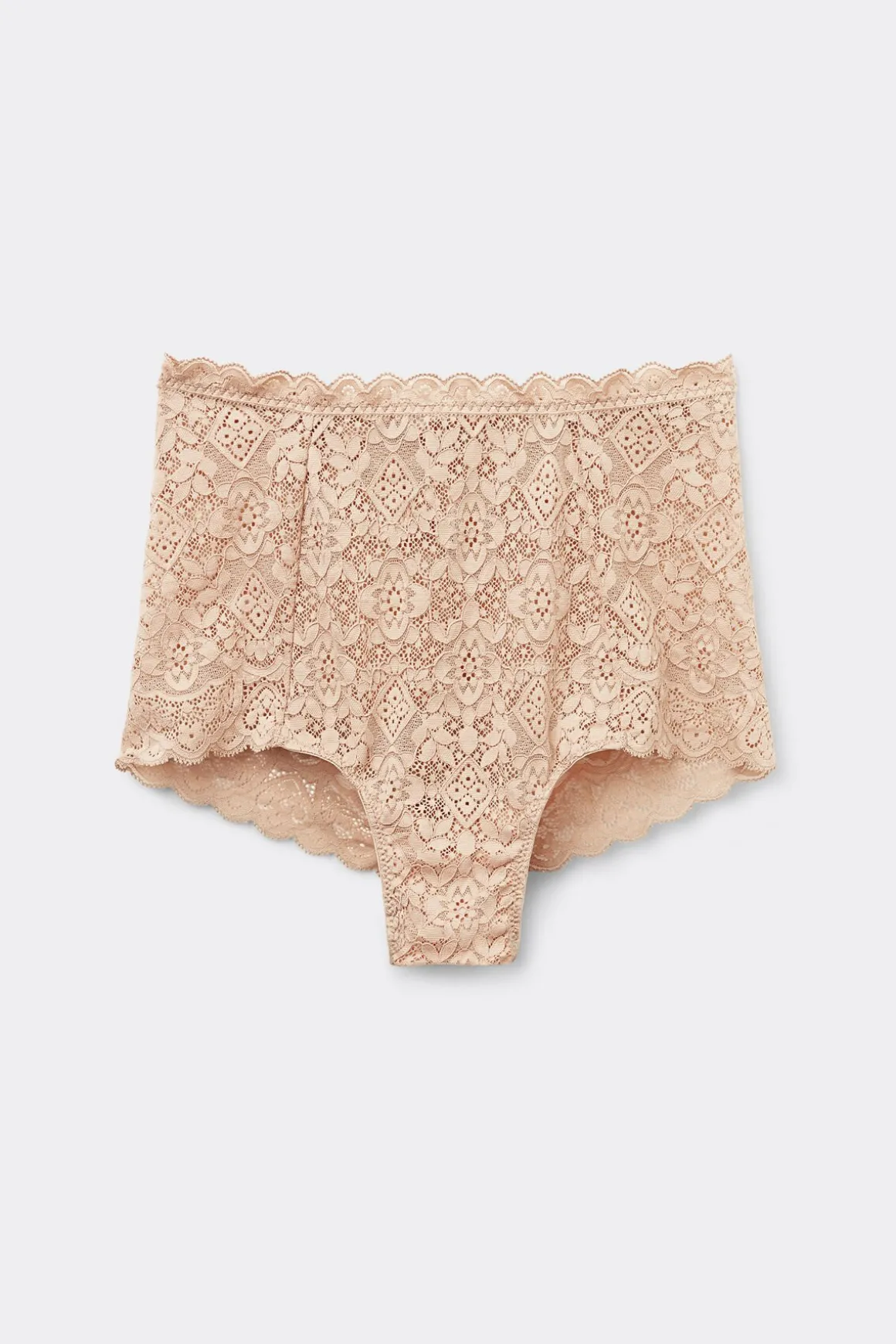 Koronkowe Figi Culotte Wysoki Stan