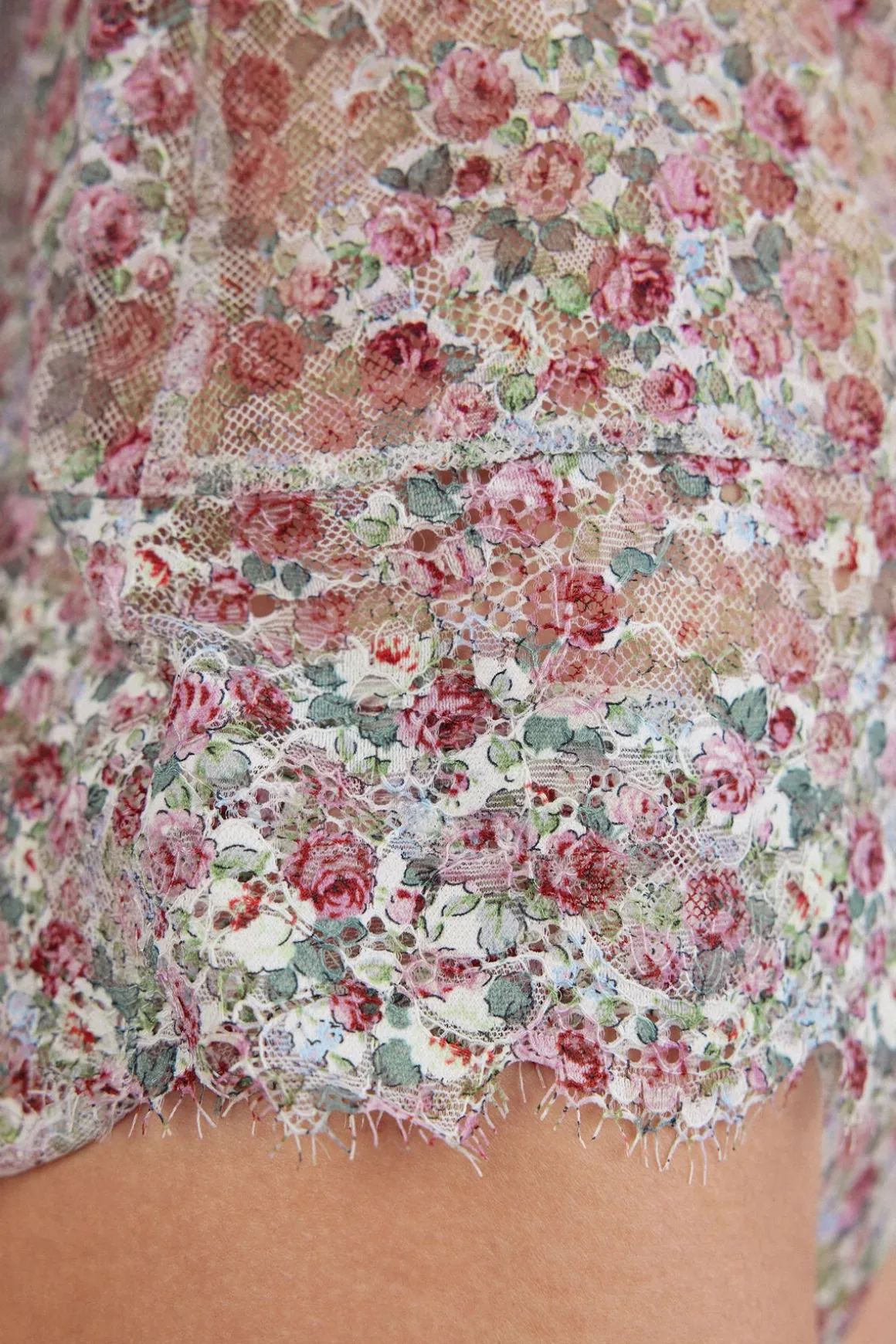 Koronkowy Top Floral Romance