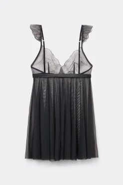 Koszulka Babydoll z Tiulu i Koronki Hypnotic Details