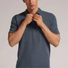 Koszulka Polo z Krótkim Rękawem Washed Collection z Bawełny Tabaczkowej