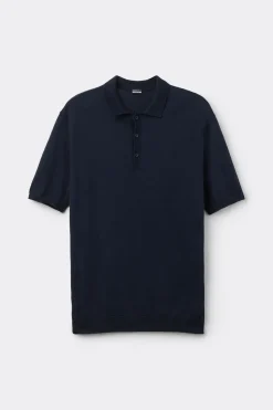 Koszulka Polo z Krótkim Rękawem z Bawełnianej Dzianiny