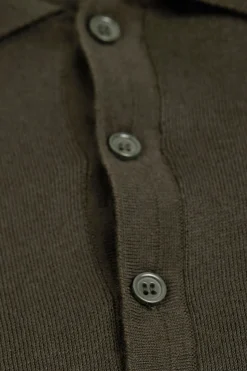 Koszulka Polo z Krótkim Rękawem z Bawełnianej Dzianiny