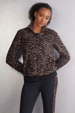 Kurtka Bomber z Polaru w Cętki Luxurious Leopard