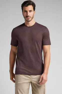 Lniany T-shirt