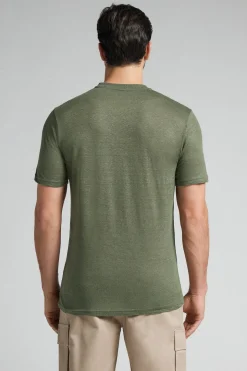Lniany T-shirt