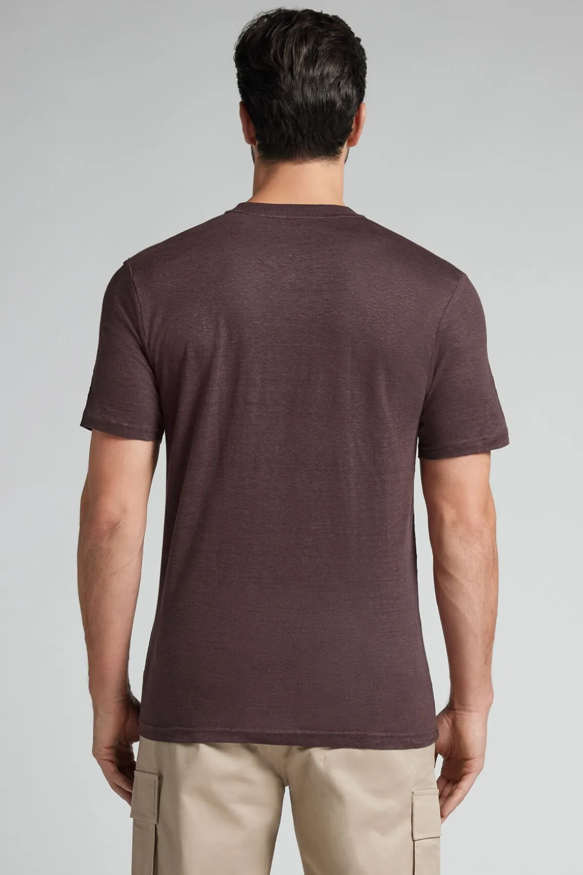 Lniany T-shirt