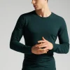 Longsleeve z Modalu z Kaszmirem z Dekoltem Pod Szyję