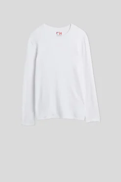 Longsleeve z Modalu z Kaszmirem z Dekoltem Pod Szyję