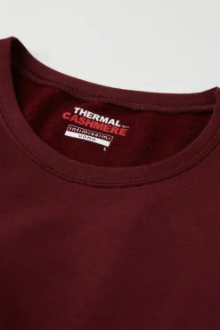 Longsleeve z Modalu z Kaszmirem z Dekoltem Pod Szyję