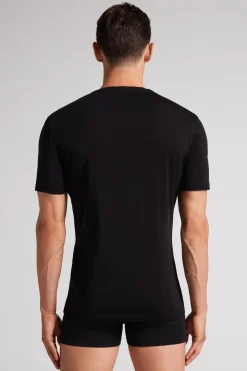 T-shirt z Krótkim Rękawem z Wełny Merino