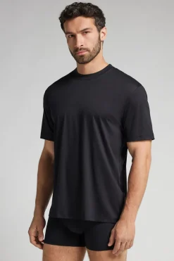 T-shirt z Merceryzowanej Bawełny Superlight Premium