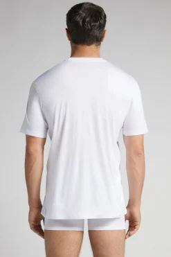 T-shirt z Merceryzowanej Bawełny Superlight Premium