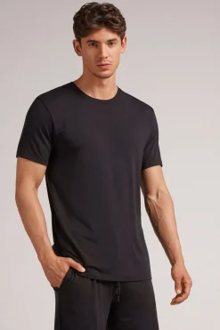 T-shirt z Modalu i Jedwabiu