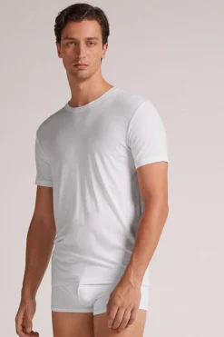 T-shirt z Modalu i Jedwabiu