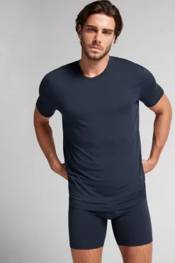 T-shirt z Modalu i Jedwabiu