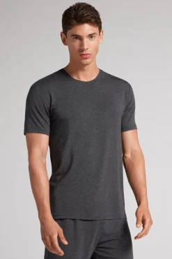 T-shirt z Modalu i Jedwabiu