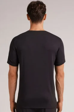 T-shirt z Modalu i Jedwabiu
