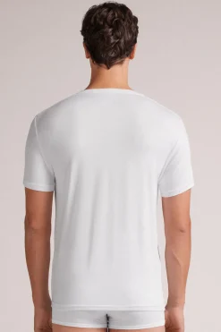 T-shirt z Modalu i Jedwabiu