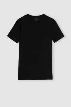 T-shirt z Okrągłym Dekoltem Bawełna Superior