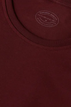 T-shirt z Okrągłym Dekoltem Bawełna Superior